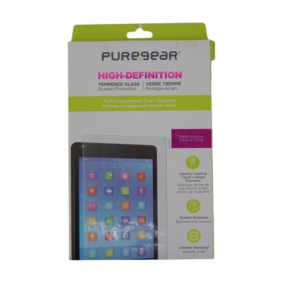 PureGear High Definition Tempered Glass for Samsung Galaxy Tab A 8.0" (2018) – O